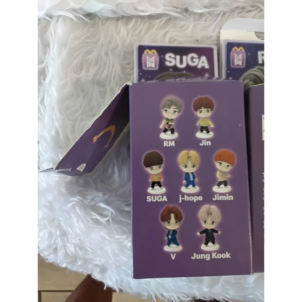 McDonalds Happy Meal TinyTAN BTS RM Suga‎ Jin Figures Lot of 3 Collectibles
